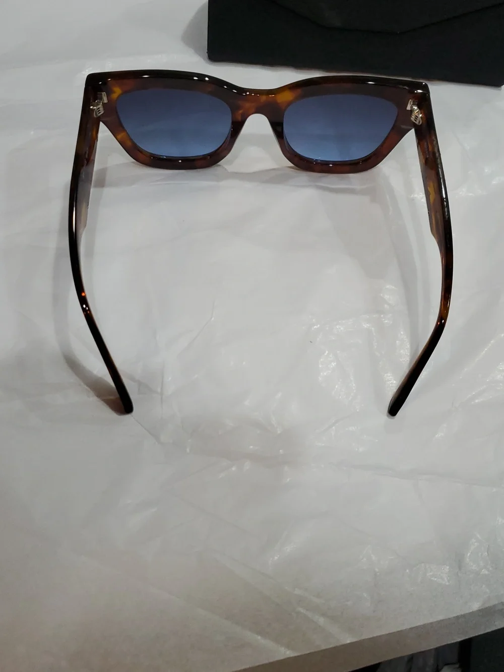 Quay Australia By The Way brown tortoiseshell fade lenses Oversized Sunglasses